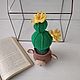 Cactus in pot with a monkey. Blooms all year round. Interior elements. ToysAndToys. Online shopping on My Livemaster.  Фото №2