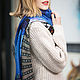 Scarf Cashmere shawl blue gray color for women. Scarves. YUYE. Online shopping on My Livemaster.  Фото №2
