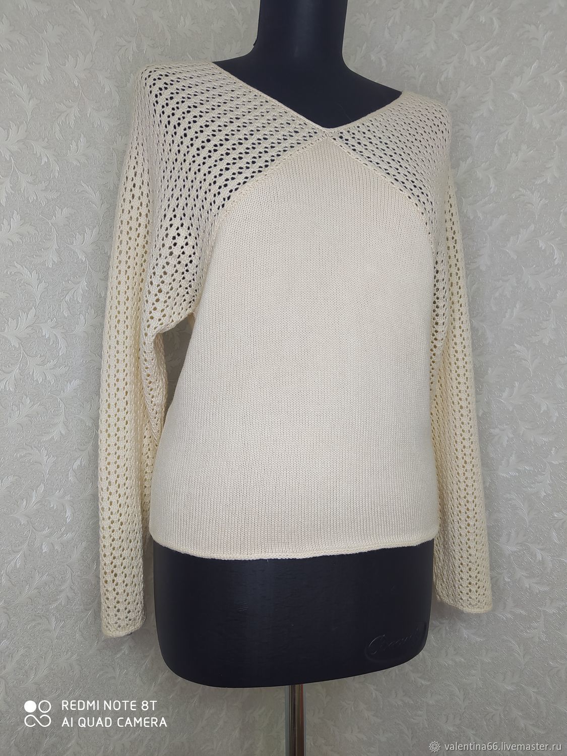 Джемпер из хлопка с кашемиром купить в интернет-магазине Ярмарка ...