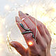 Серебряное безразмерное кольцо с фианитами "Змея", Кольца, Томск,  Фото №1