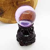 Фен-шуй и эзотерика handmade. Livemaster - original item Glass transparent lilac ball 39 mm. Handmade.