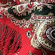 Винтаж: Душа России! Павло-посадский шерстяной платок с шёлковой бахромой. Платки винтажные. Vintage-bazaar. Ярмарка Мастеров.  Фото №5