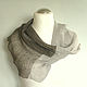 Linen scarf natural grey Snood scarf, Scarves, Jelgava,  Фото №1