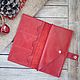 Shark Red leather wallet. Wallets. Mox workshop. My Livemaster. Фото №4