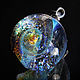 Pendant ball galaxy Extraterrestrial. Lampwork Glass Universe Space. Pendants. Olga Bukina Cosmic glass. Online shopping on My Livemaster.  Фото №2