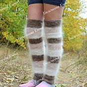 Аксессуары handmade. Livemaster - original item Leg warmers-stockings down Women`s soft warm. Handmade.