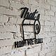 Панно надпись THAT'S HOW WE ROLL из металла для декора на стену. Слова. Metallwall. Интернет-магазин Ярмарка Мастеров.  Фото №2