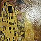  Miniature copy of the painting G. Klimt 'The Kiss'. Pictures. Galkitan. My Livemaster. Фото №4
