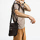 Кожаная мужская сумка планшет "Николас" (св.коричневый). Мужская сумка. ЭклектикАрт. Ярмарка Мастеров.  Фото №5
