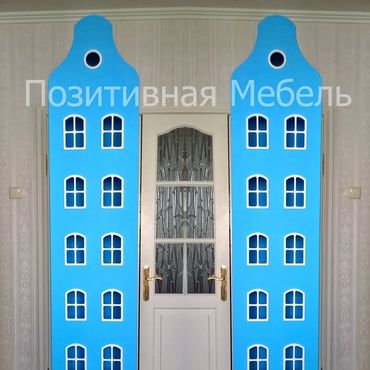 Для дома и интерьера ручной работы. Ярмарка Мастеров - ручная работа Шкаф Голубой Голландский Домик. Мебель на заказ.Официальный сайт. Handmade.