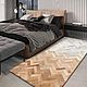  ковёр ручной работы из шкур коровы. Ковры для дома. Luxury Patchwork. Интернет-магазин Ярмарка Мастеров.  Фото №2