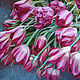 Painting 'Tulips' oil on canvas 60h60cm, Pictures, Moscow,  Фото №1
