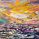 Oil painting sunset seascape ' Miracle of nature'. Pictures. Russian Oil Paintings. My Livemaster. Фото №4