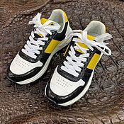 Обувь ручной работы handmade. Livemaster - original item Sneakers made of genuine crocodile leather, in three colors.. Handmade.
