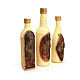 Bottle decorated with birch bark 'Cones' 0,5-0,7 l. Art.4019, Bottles, Tomsk,  Фото №1