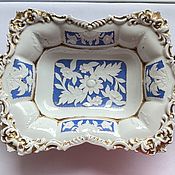 Винтаж handmade. Livemaster - original item Breadcrumbs Dish Meissen Meissen Meissen Porcelain Germany 18th Century Rare. Handmade.