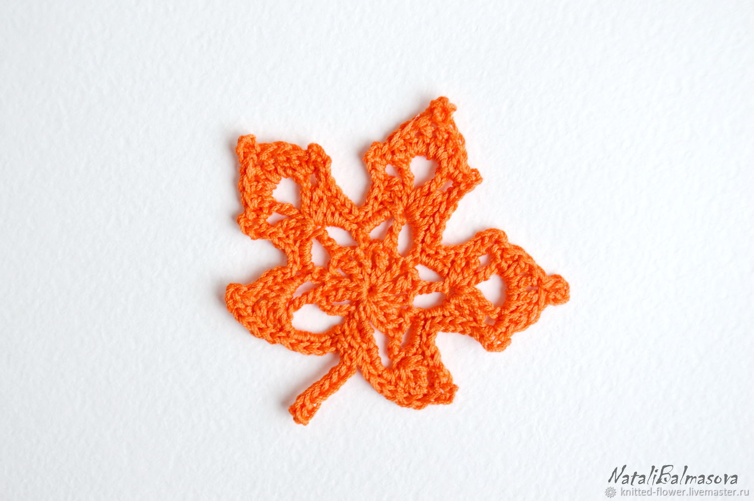 Maple leaves, knitted, home decor, scrap, crochet applications, Doilies, Sosnovyj Bor,  Фото №1