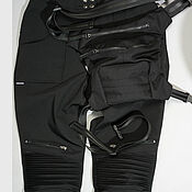 Одежда handmade. Livemaster - original item Motorcycle trousers for women textile. Handmade.