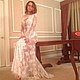 Wedding dress full length, lace, with train 3D 'Aphrodite - the foam'. Dresses. Lana Kmekich (lanakmekich). My Livemaster. Фото №6
