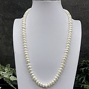 Работы для детей, handmade. Livemaster - original item Natural white pearl beads in the shape of 