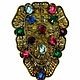 Vintage dress clip with colored stones. Vintage brooches. Antiki777. My Livemaster. Фото №5