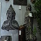 Statuette of a standing Buddha, pendant gray with antique effect (concrete, gypsum). Figurines. Decor concrete Azov Garden. My Livemaster. Фото №5