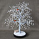Árbol de perlas de río 'snegiri'. Trees. Island needlework. Online shopping on My Livemaster.  Фото №2