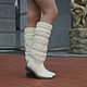 Demi-season boots ' Vanessa'. High Boots. KnittedBoots. My Livemaster. Фото №6