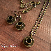 Chocolate Brown Wood Necklace 