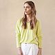 Cashmere jumper knitted Lime, Jumpers, Moscow,  Фото №1