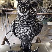 Для дома и интерьера handmade. Livemaster - original item wrought iron sculpture. Wrought iron owl.. Handmade.