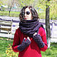 Scarf and mitts tweed. Scarves. CUTE-KNIT by Nata Onipchenko. My Livemaster. Фото №4