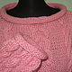 Knitted pink jumper' KOs Kosice'. Jumpers. vyazanaya6tu4ka. My Livemaster. Фото №4