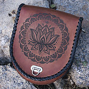 Leather cover Carp, passport cover
