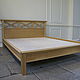 Country bed made of solid oak. Bed. Beautiful handcrafted furniture (7208327). My Livemaster. Фото №5