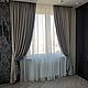 Бархатные шторы в спальню на подкладе, Шторы, Москва,  Фото №1