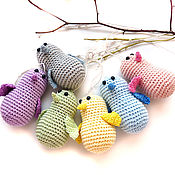 Сувениры и подарки handmade. Livemaster - original item Easter birds knitted 6 pieces 7 cm. Handmade.