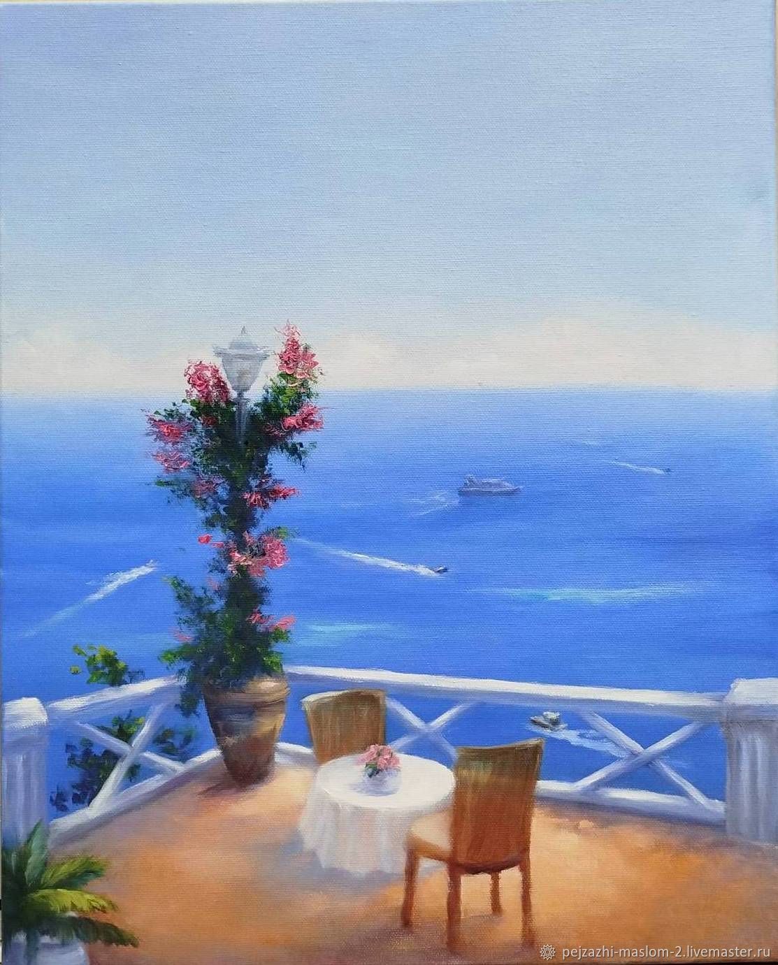 Картина Летнее настроение. Морской пейзаж Живопись маслом, Картины, Хабаровск,  Фото №1