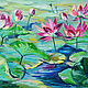 Pintura Al óleo Pink Lotus, Pictures, Rossosh,  Фото №1