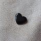 Order Black heart made of mudstone. SAPPHIRE (mineral-kamni). Livemaster. . Cabochons Фото №3