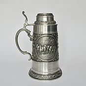 vintage Souvenirs: A Cup made of tin for wine, beer