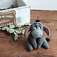 Donkey Eeyore toy made of wool. Felted Toy. handmade toys by Mari (handmademari). Online shopping on My Livemaster.  Фото №2