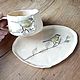 Tea pair Tit. Single Tea Sets. Ceramist_mamontov. Online shopping on My Livemaster.  Фото №2