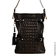 Заказать Сумка из кожи крокодила NATURE CROCO TAIL Black. Сумки из кожи ANGELDEMONS  design. Ярмарка Мастеров. . Классическая сумка Фото №3