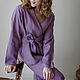 Order Linen suit for home delicate lilac. Delicate Clothing Store (Daria). Livemaster. . Home costumes Фото №3