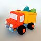 Knitted truck Soft toy truck dump Truck. Stuffed Toys. sunnytoys-gifts. Online shopping on My Livemaster.  Фото №2