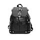 Mochila negra femenina de cuero pequeña Rimma Mod R13m-111. Backpacks. Natalia Kalinovskaya. Интернет-магазин Ярмарка Мастеров.  Фото №2