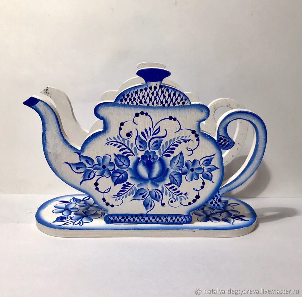 Салфетницы деревянные расписаны русской росписью – купить на Ярмарке ...