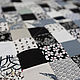 Patchwork bedspread 230 x 230 cm Black and white classic. Bedspreads. Quilter Elena Mazurova. My Livemaster. Фото №4