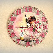 Для дома и интерьера handmade. Livemaster - original item Clock for the children`s room 